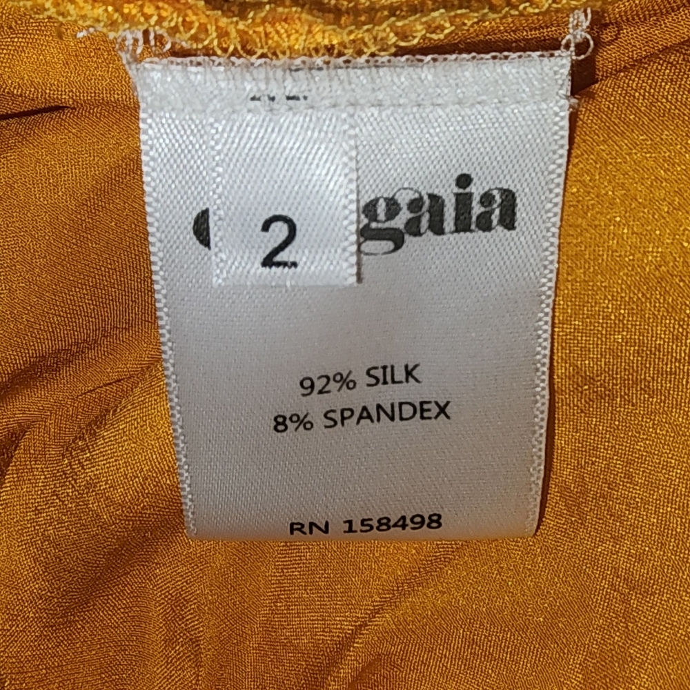 Cult Gaia Salee Gown in Marigold Sz 2 - Picture 6 of 9